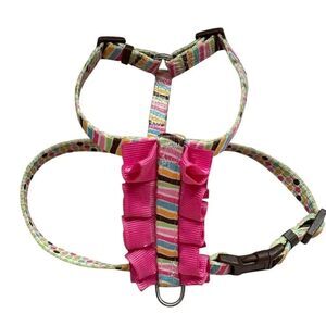 Ruffle Striped XS Dog Harness